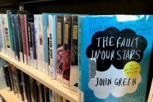 Books on a shelf