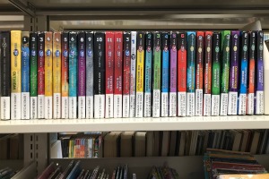 books on a shelf